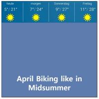 En berichte aus reports from 2018 04 30 01 midsummer in april biking nude amongst cherry blossoms illustrated