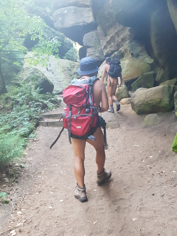 20180809 Aufstieg in neblig feuchter Luft