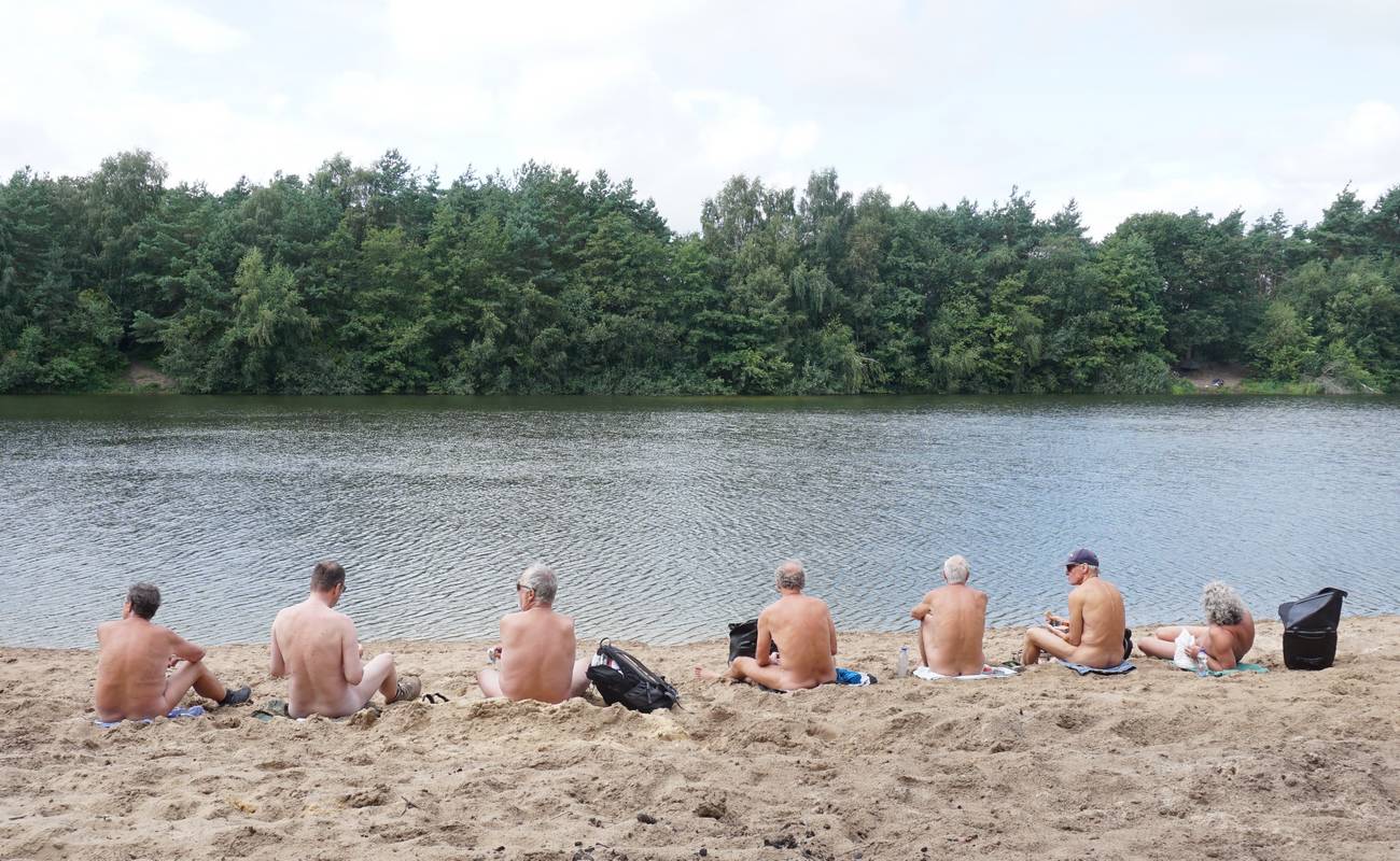 Am Ufer des Kieferngrundsees traf man sich zur Rast