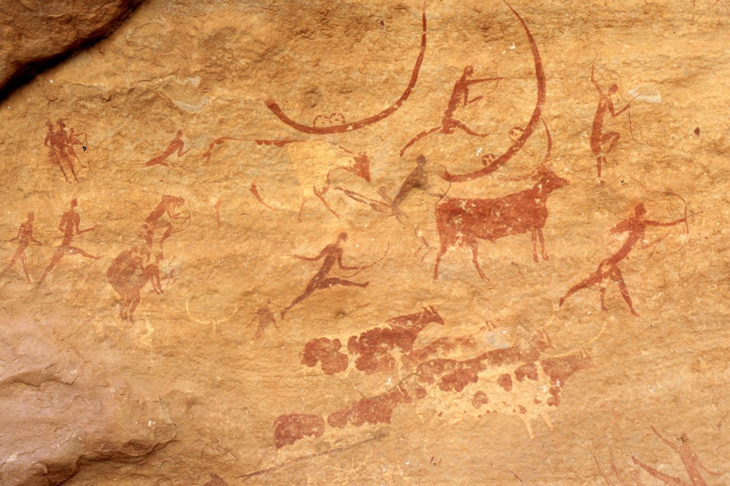 Felsmalerei im Tassili n'Ajjer, Sahara, Algerien